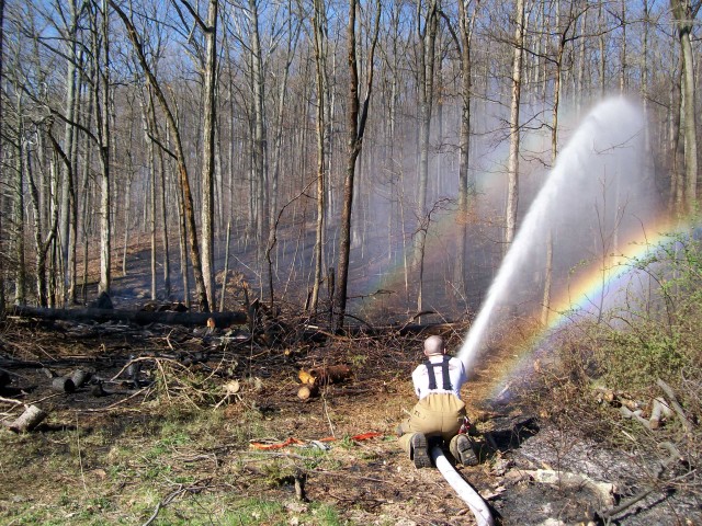 Cascade Lake brush fire, 04-22-2007